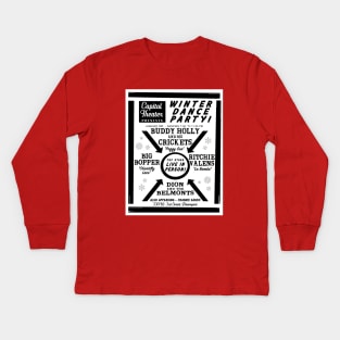 Buddy Holly Davenport Kids Long Sleeve T-Shirt